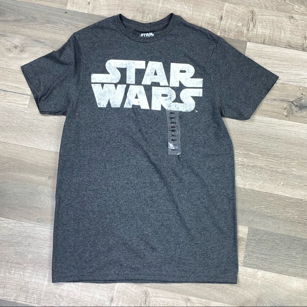 Star Wars Short Sleeve Crew Neck T-shirt Gray S NWT‎